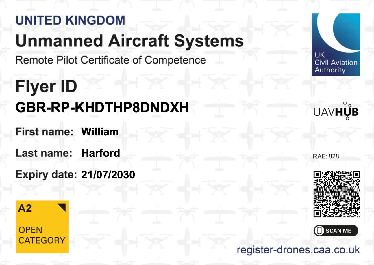 CAA A2 CofC Certificate