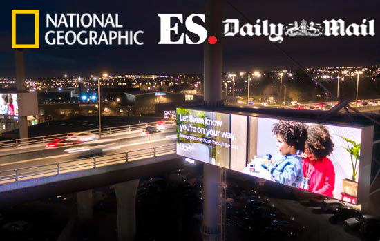 Billboard advertising using a drone