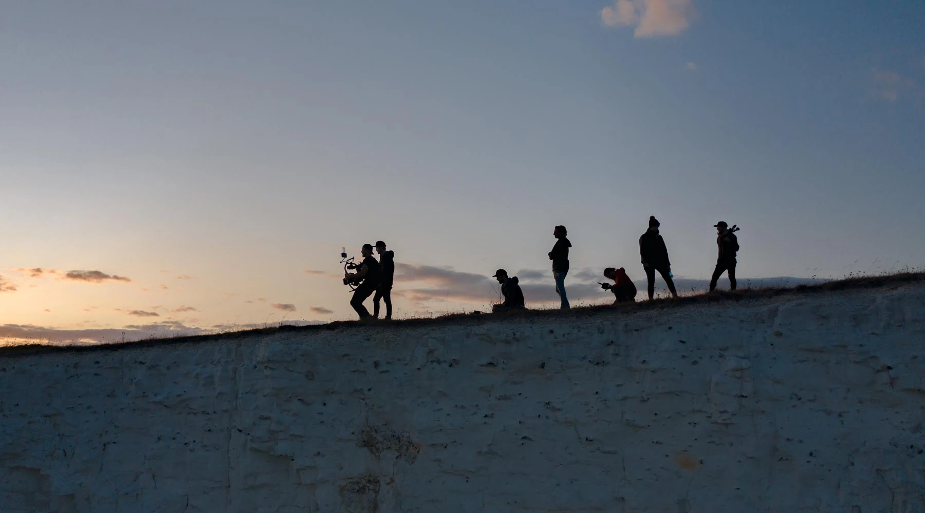 Behind the scenes on a drone film shoot