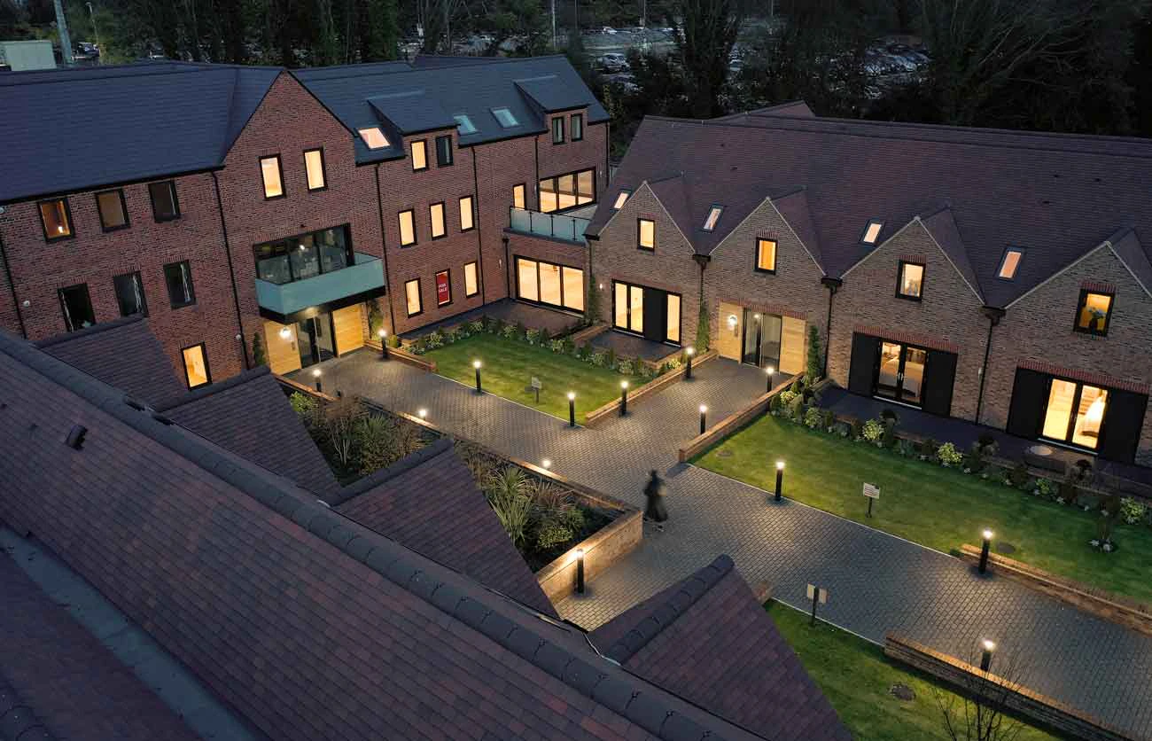 new homes photographed by drone