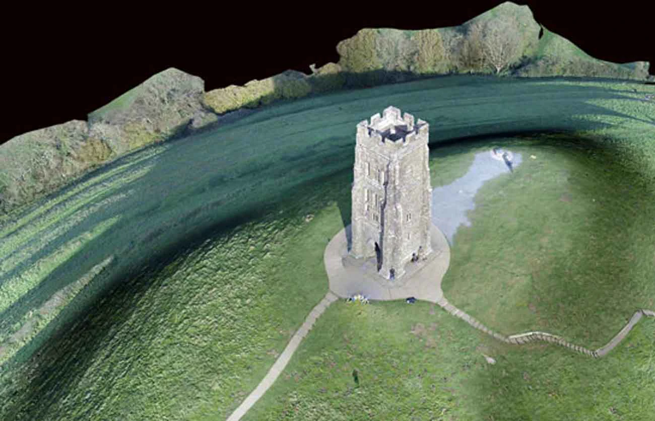 3D model created using a drone