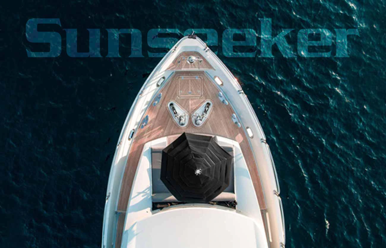 bird's eye view of a luxury superyacht taken by drone
