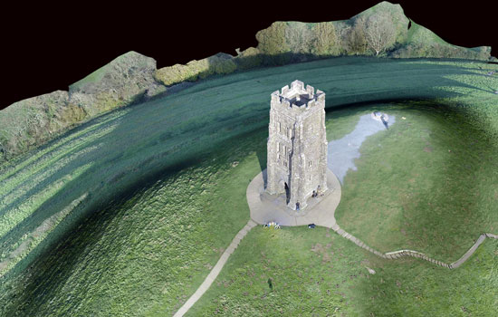 3D model created using a drone